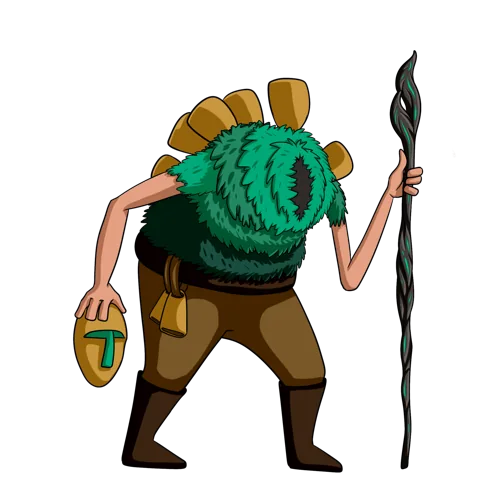 Stregone, personaggio animato
